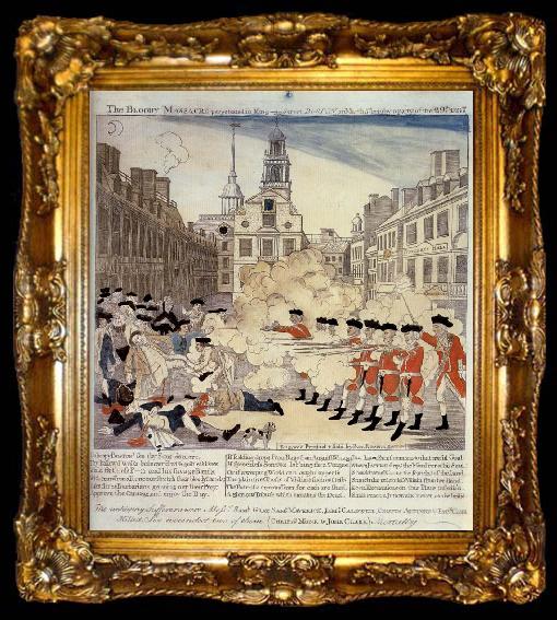 framed  Paul Revere Le massacre de Boston, ta009-2